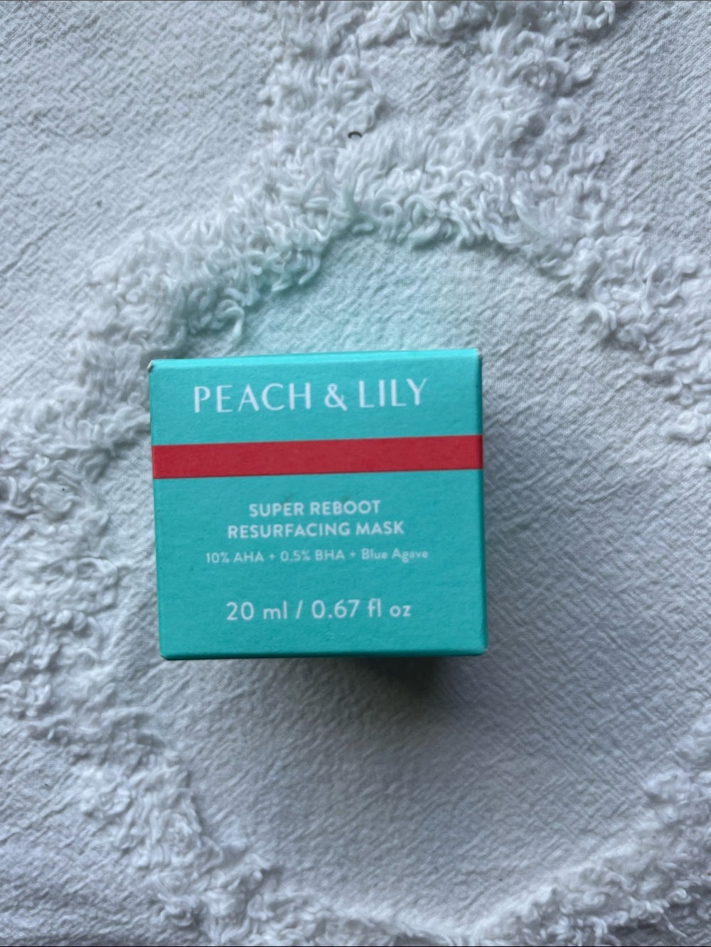 Peach & Lily super Reboot Resurfacing Mask — Aqua.  New